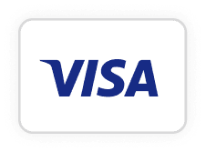 Visa logo on a white background.