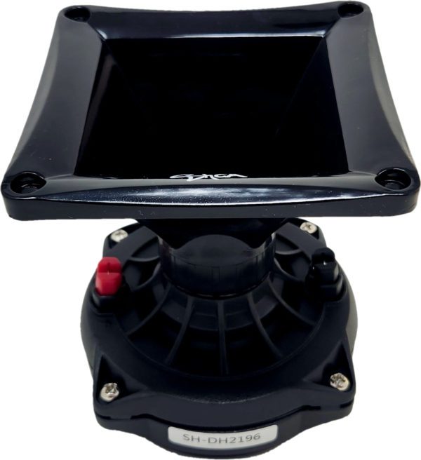 A Sky High Car Audio DH2 Horn Driver on top of a white background.
