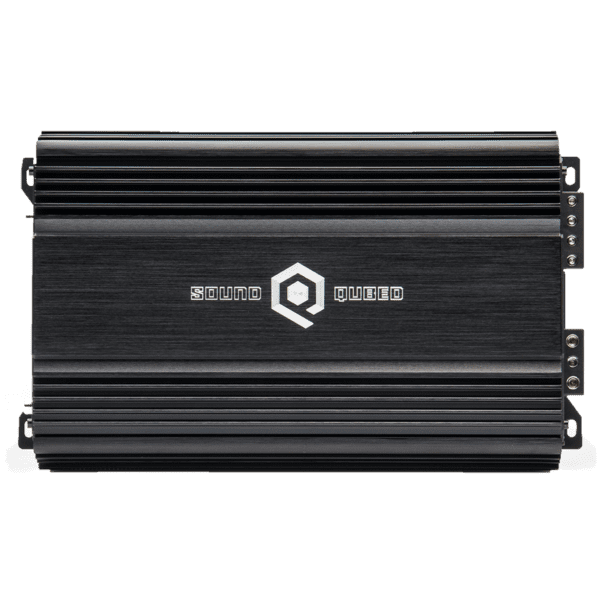 The car amplifier with the q logo on it.
