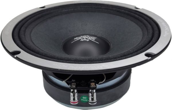 A Sky High Car Audio EL88 8 Inch Pro Audio Midrange/Midbass speaker on a white background.