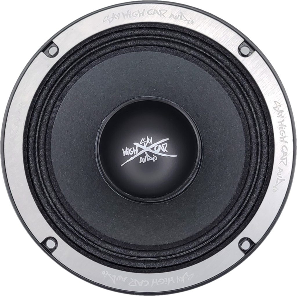 An image of a Sky High Car Audio MR64 6.5 Inch Pro Audio Midrange/Midbass on a white background.