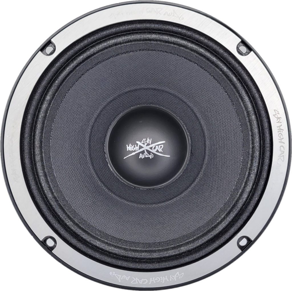 An image of the Sky High Car Audio MR84 8 Inch Pro Audio Midrange/Midbass on a white background.