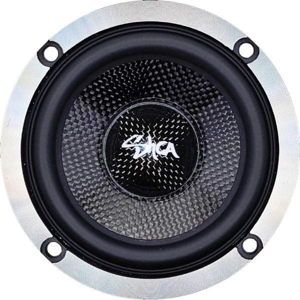 A Sky High Car Audio 3-Way Premium Neo 6.5 Inch Component Set with a black and white design.