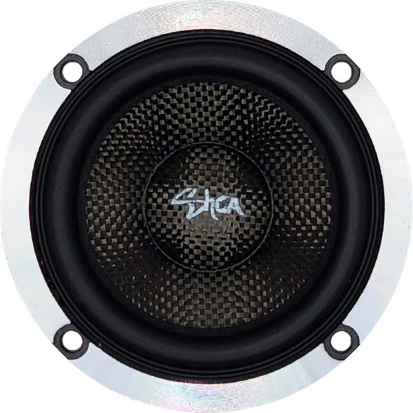 A Sky High Car Audio 3-Way Ferrite 6.5 Inch Component Set with a black dome on it.