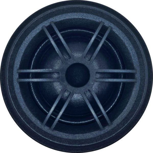 A black Sky High Car Audio TW1S Pro Silk Dome Ferrite Tweeters (Pair) on a white background.