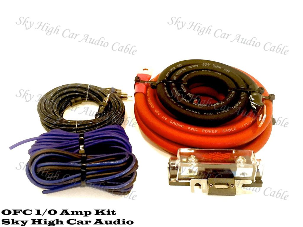 Sky High Car Audio 1/0 OFC Amp Kit Blue/Black ocx v10 amp kit ocx v10 amp kit ocx v10 amp.
