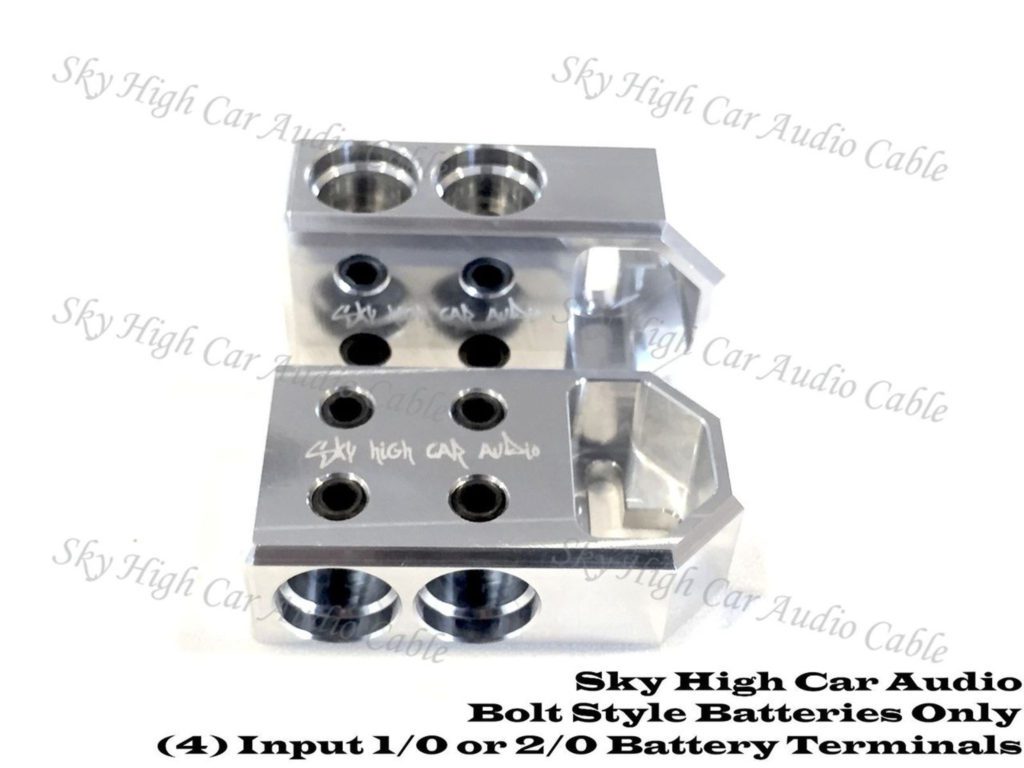 Sky high car audio 4 - 1/0, 2/0 XL or 4/0 XL battery terminals.