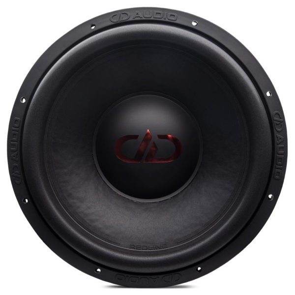A DD Audio 15" 700 Series Subwoofer with a red logo.