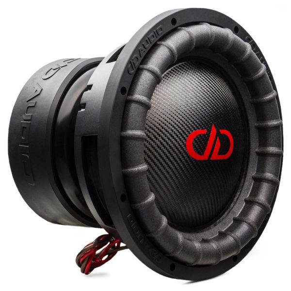 A DD Audio 15" 9500 Series Subwoofer with a red logo on it.