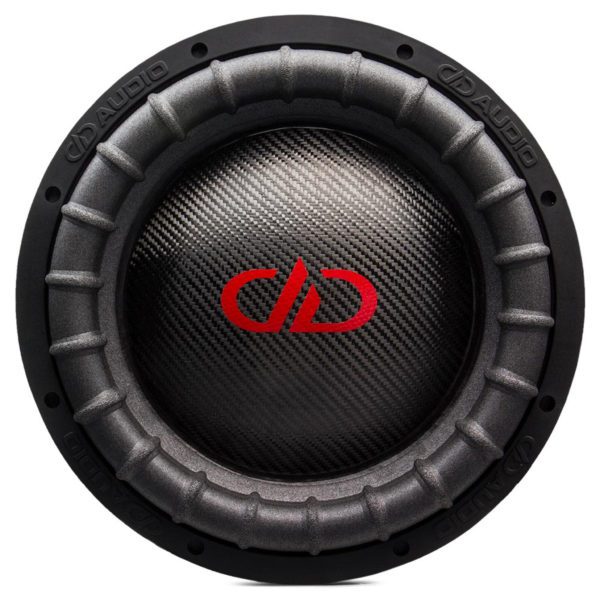 A DD Audio 15" 9500 Series Subwoofer with a red logo on it.