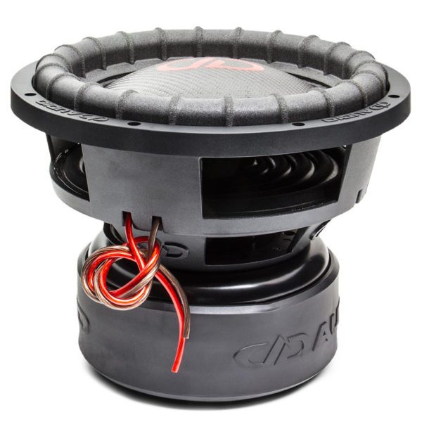 A DD Audio 15" 9500 Series Subwoofer with wires on it.