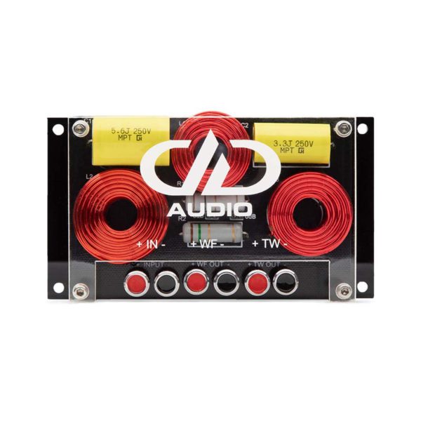 A DD Audio CC6.5A C Series Component Set with red and black wires.