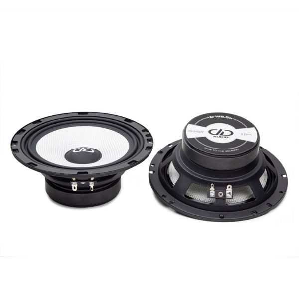 A pair of DD Audio D-C6.5b D Series Component Set on a white background.