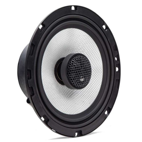 A pair of DD Audio D-X6.5b D Series Coaxial Speakers on a white background.