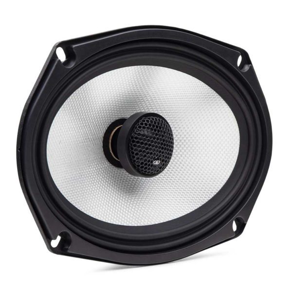 A pair of DD Audio D-X6x9b D Series Coaxial Speakers (Pair) on a white background.
