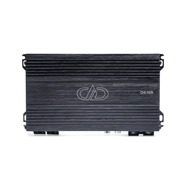 The DD Audio D4.125 D Series 4 Channel Amplifier is shown on a white background.