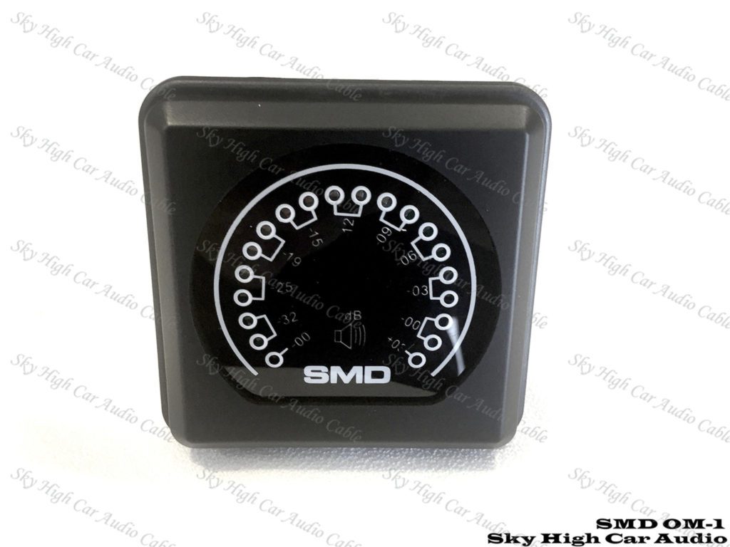 A black clock with the SMD OM-1 LED Amplifier Output METER on it.
