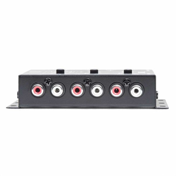 A DD Audio SC6a 6 Channel Active Line Output Signal Converter with four red and white buttons.