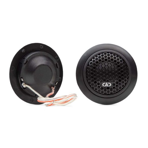 A pair of DD Audio T2B Component Tweeters (PAIR) on a white background.