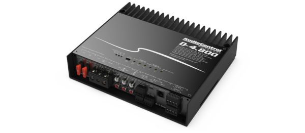 An Audio Control D-4.800 power supply is shown on a white background.
