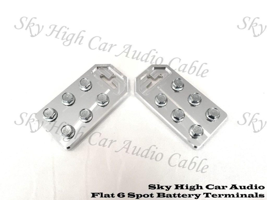 Sky High Car Audio 6 Flat Battery Terminals (Pair)