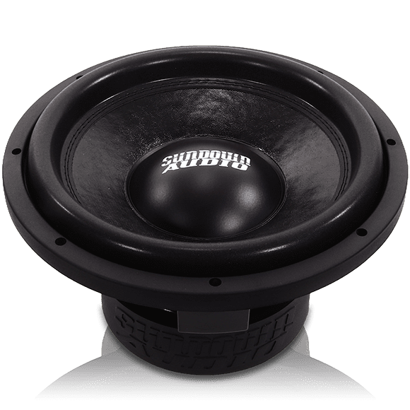 A subwoofer with the SA "Classic" 12" D4 (Black Motor)(750W) logo on it.