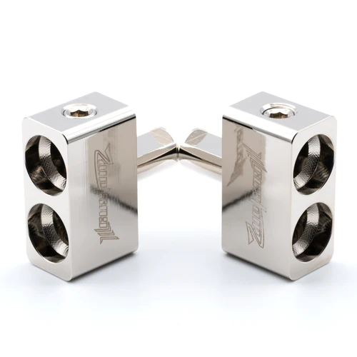 A pair of ILL Customz Dual 1/0 to Single 1/0 Inputs on a white background.