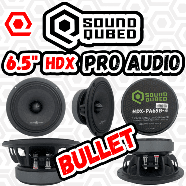 Soundqubed HDX Series Pro Audio Bullet 6.5 Speaker (single)
