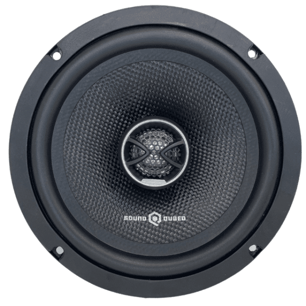 A Soundqubed HDX Series 6.5" Coaxial 2-way Speakers (Pair) with a white background.