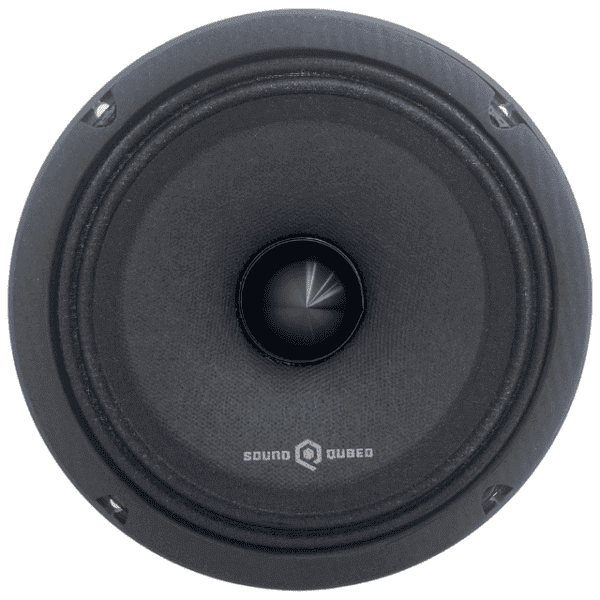 A Soundqubed HDX Series Pro Audio Bullet 6.5" speaker on a white background.