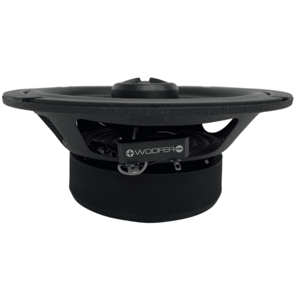 A Soundqubed HDX Series 6.5" Coaxial 2-way Speaker (Pair) with a black base.