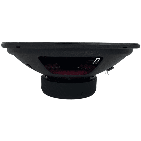 A Soundqubed HDX Series 6x9" Coaxial 2-way Speakers (Pair) with a red top.